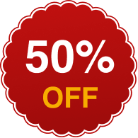 50% off